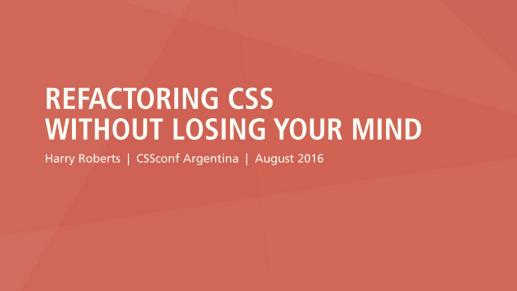 CSS-Refaktorisierung